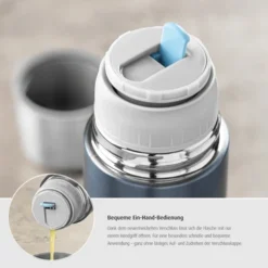 Reer - 90501 Colour Edelstahl-Isolierflasche, 500 Ml Blau 11 Reer - 90501 Colour Edelstahl-Isolierflasche, 500 Ml Blau -Kinderspielzeugladen 90501 collage 05 2