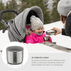 Reer - 90508 Pure Edelstahl-Isolierflasche, 500 Ml -Kinderspielzeugladen 90508 2