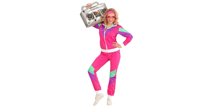 Widmann Kostüm 80-er Jahre Trainingsanzug Größe S 4 Widmann Kostüm 80-er Jahre Trainingsanzug Größe S – Bild 2