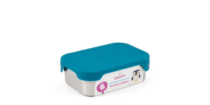 Affenzahn Brotdosen-Set Hai, Silber Petrol 3 Affenzahn Brotdosen-Set Hai, Silber Petrol