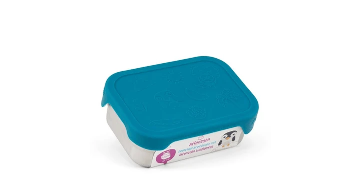 Affenzahn Brotdosen-Set Hai, Silber Petrol 5 Affenzahn Brotdosen-Set Hai, Silber Petrol – Bild 3