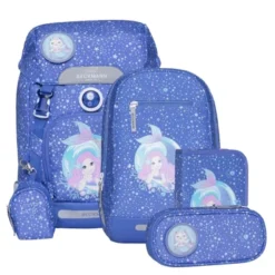 Beckmann Classic Schulrucksack 6-teilig Aquagirl
