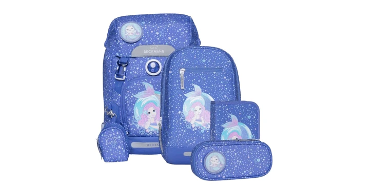 Beckmann Classic Schulrucksack 6-teilig Aquagirl 3 Beckmann Classic Schulrucksack 6-teilig Aquagirl